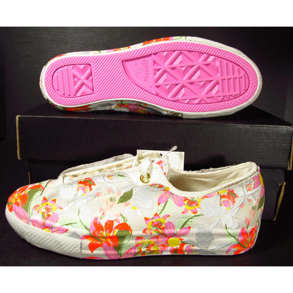 Converse x PatBo CTAS Shroud High Line Ox Floral Leather 554866C 6.5 Women RARE!